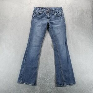 Amethyst Jeans Womens‎ 9 Blue Bootcut Low Rise Stretch Dark Wash Y2K